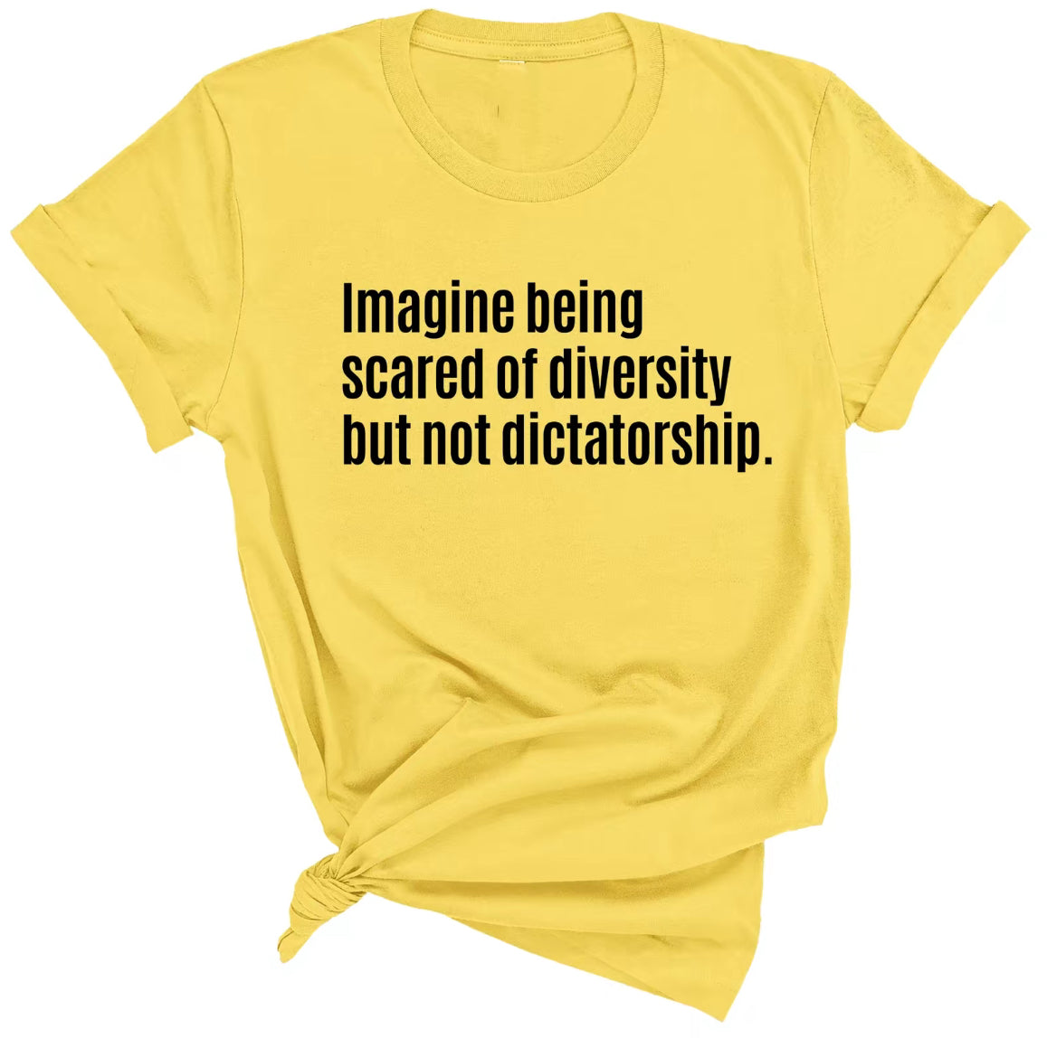 Imagine Being Scared of Diversity But Not Dictatorship